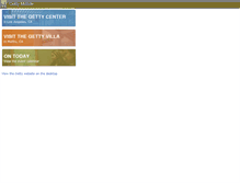 Tablet Screenshot of mobile.getty.edu